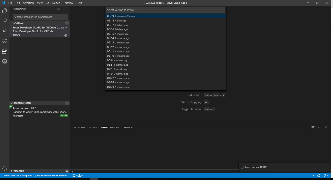 Erro ao adicionar servidor · Issue #208 · totvs/tds-vscode · GitHub