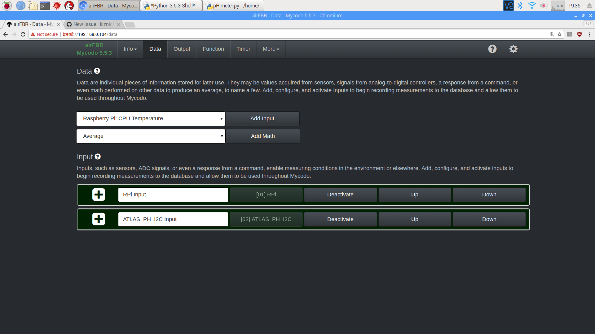 pH reading from i2c is not working · Issue #369 · kizniche/Mycodo · GitHub