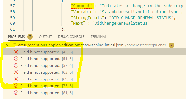Error when using "Comment" field with "Choice" in Step Function · Issue ...