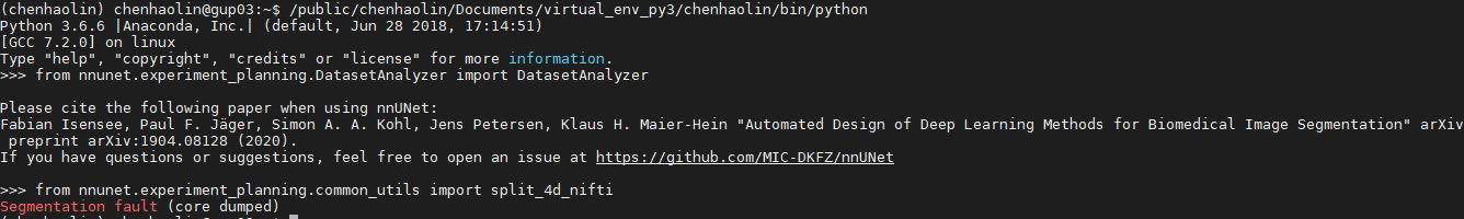 Segmentation fault (core dumped) · Issue #310 · MIC-DKFZ/nnUNet · GitHub