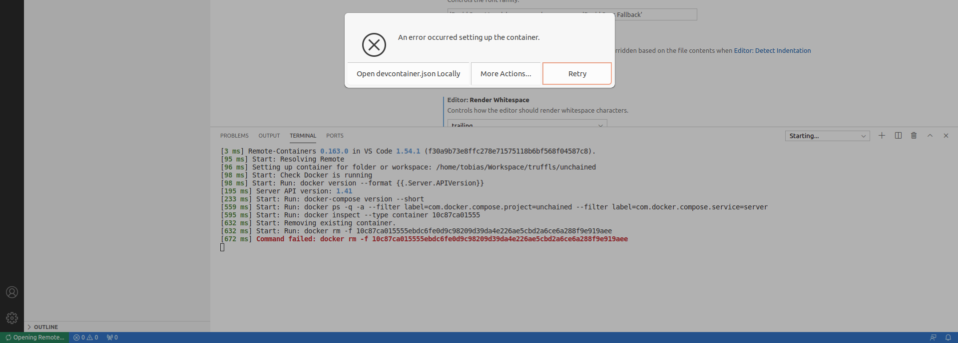 Rebuild with Compose fails · Issue #4621 · microsoft/vscode-remote ...