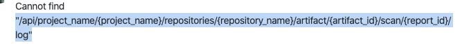 New api design is missing error log for viewing scan results · Issue ...