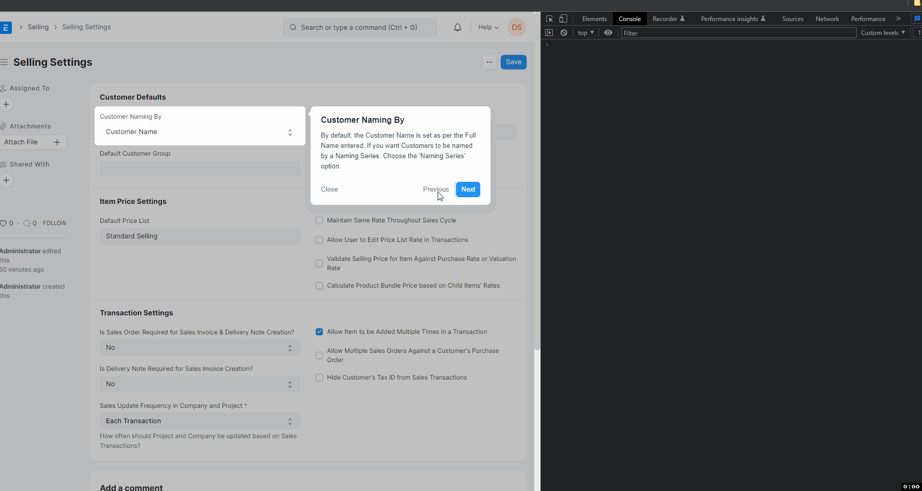 Guidance Next Button unresponsive · Issue #31329 · frappe/erpnext · GitHub