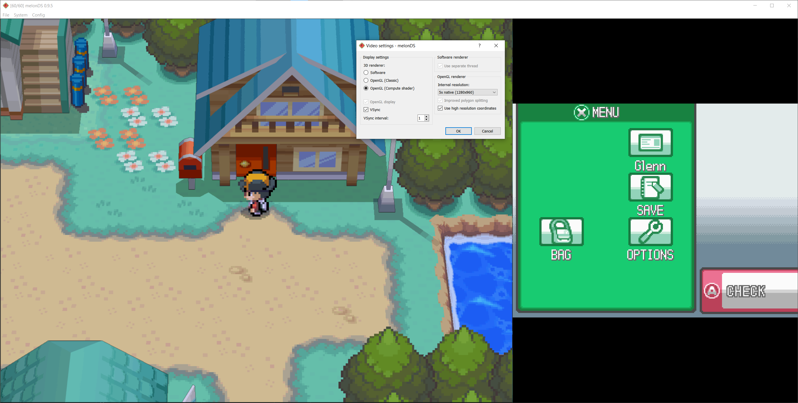 Opengl 3d rendering on AMD is broken for Pokemon Black Version 2 when