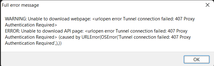 Error Tunnel Connection Failed 407 Proxy Authentication Required 