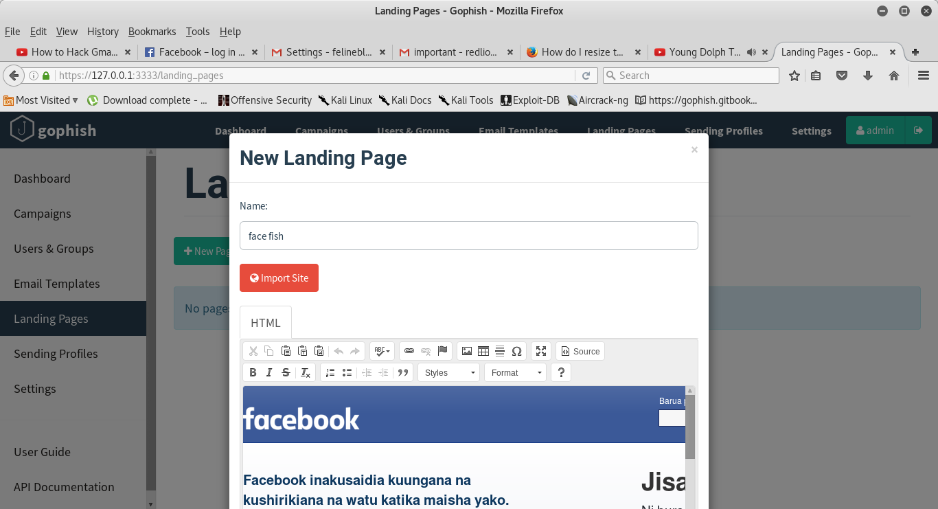 Landing page has no scroll bar once i import the site · Issue 675