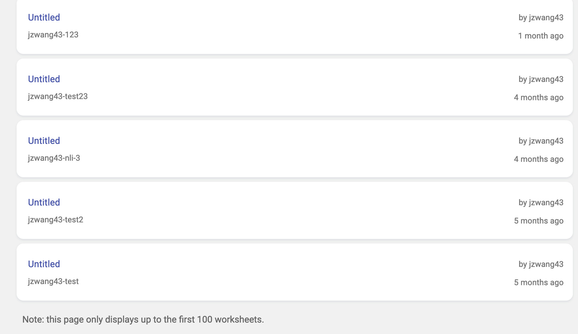 Show more than 10 worksheets on user dashboard · Issue #3838 · codalab ...