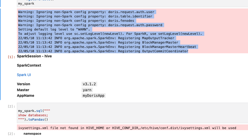 could not connect to Doris in PySpark · apache doris · Discussion #9487 ...