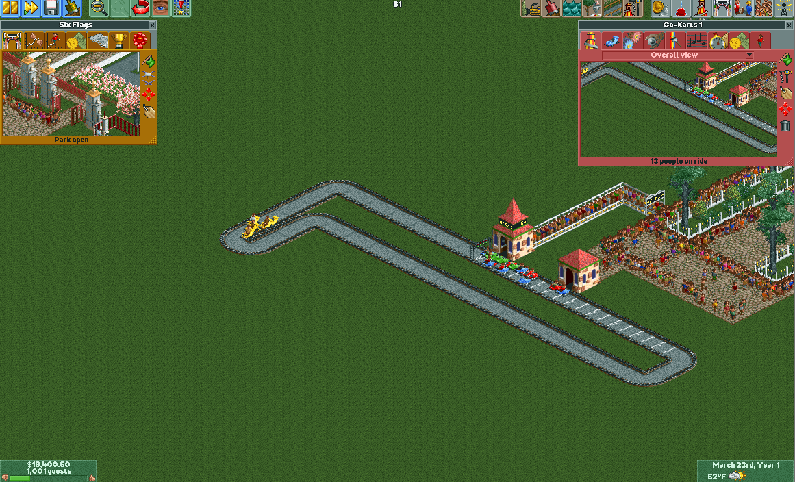 Go carts default to multi car trains with cheats which get stuck 