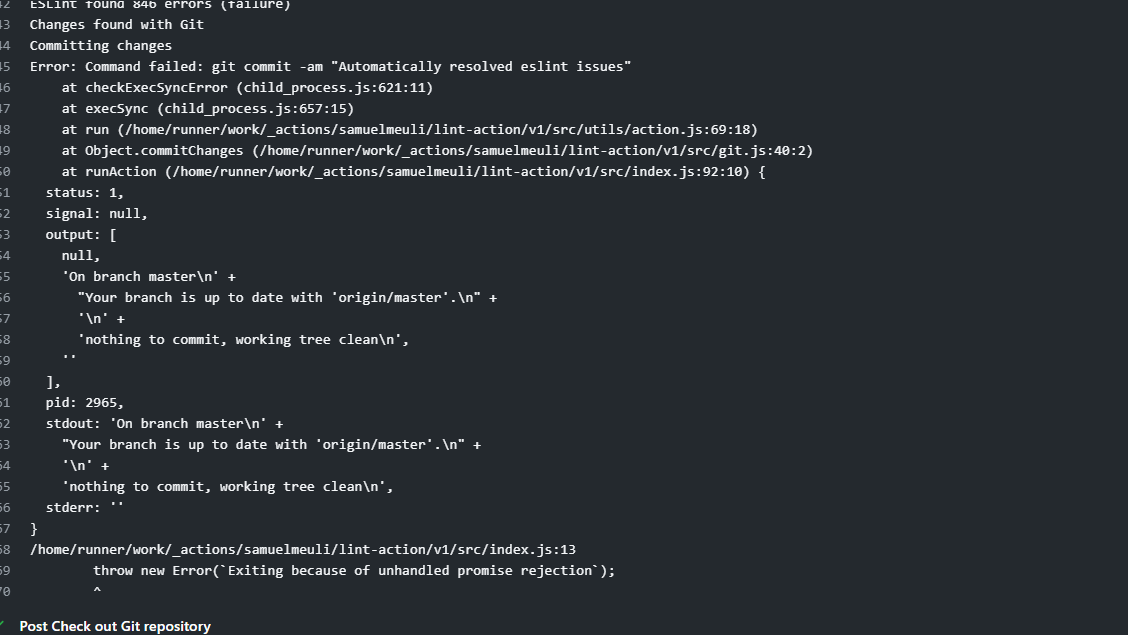 Github Action Eslint problem · community · Discussion #25378 · GitHub