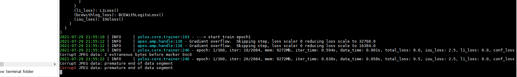 训练自己的数据集直接卡住不动了 · Issue #260 · Megvii-BaseDetection/YOLOX · GitHub