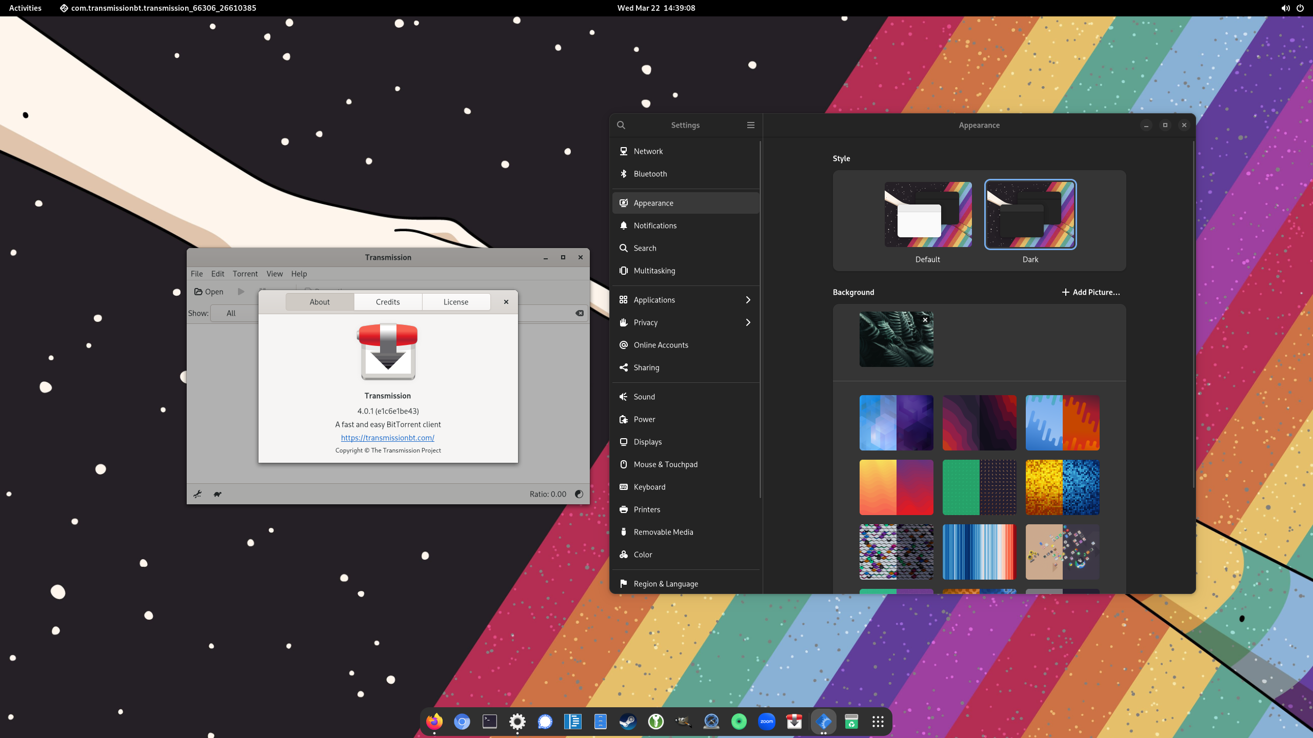 Transmission GTK+ doesn't respect GNOME dark theme settings · Issue ...