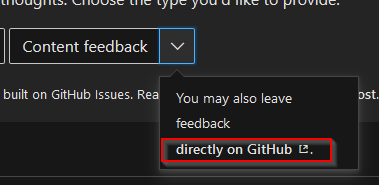 Direct link to GitHub for Content feedback is broken · Issue #8676 ...