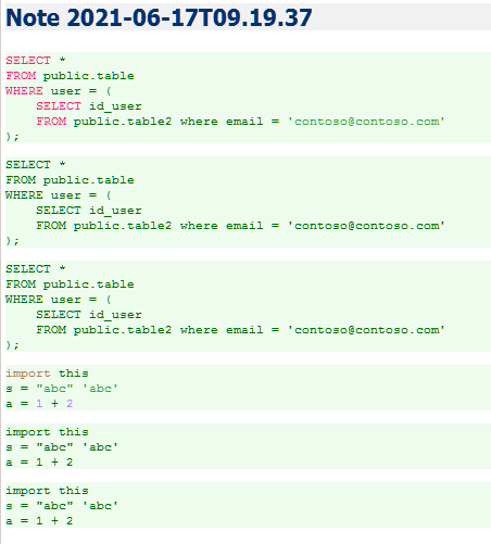 [I] Case sensitivity for syntax highlighting inside code blocks differs ...