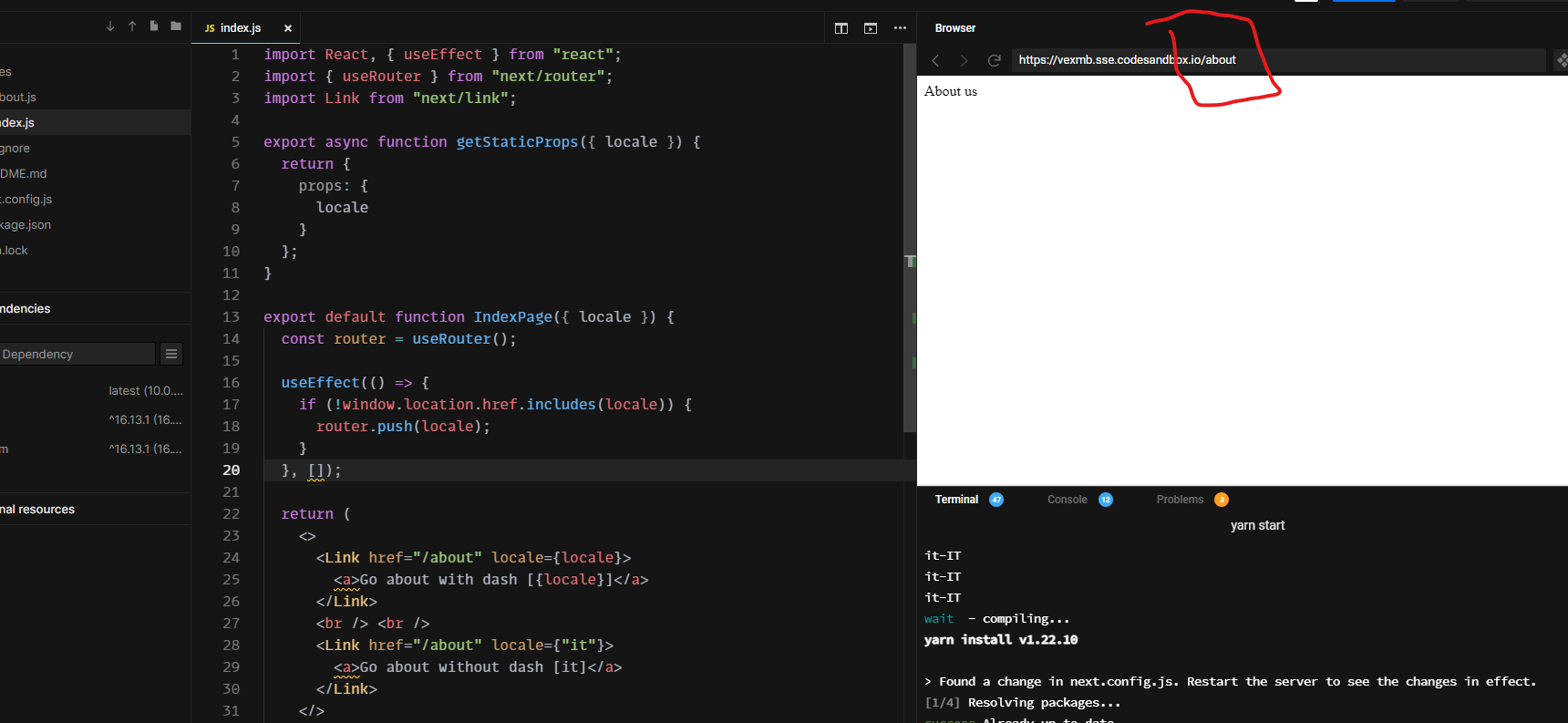 Next link prop {locale} not work with dash (es. itIT/enUS) · Issue