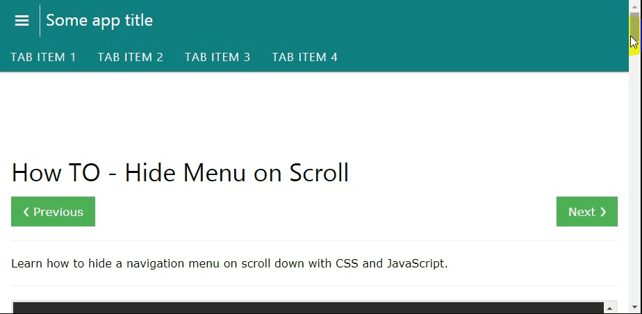 tabs desired