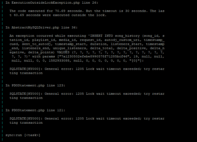 Deleting a station results in timeout errors and MySQL errors · Issue ...