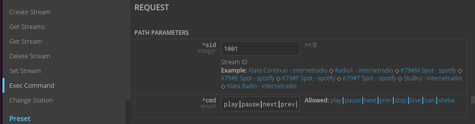 Bug: Api docs fail to seperate different stream commands · Issue #368 ...