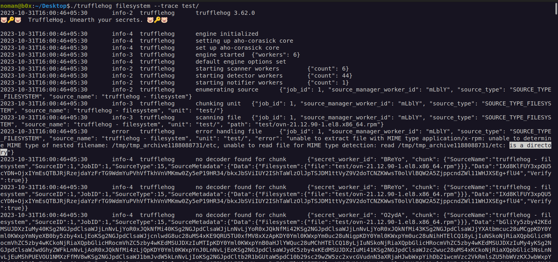 [Bug] Missing check for directories in extractRpmContent function is