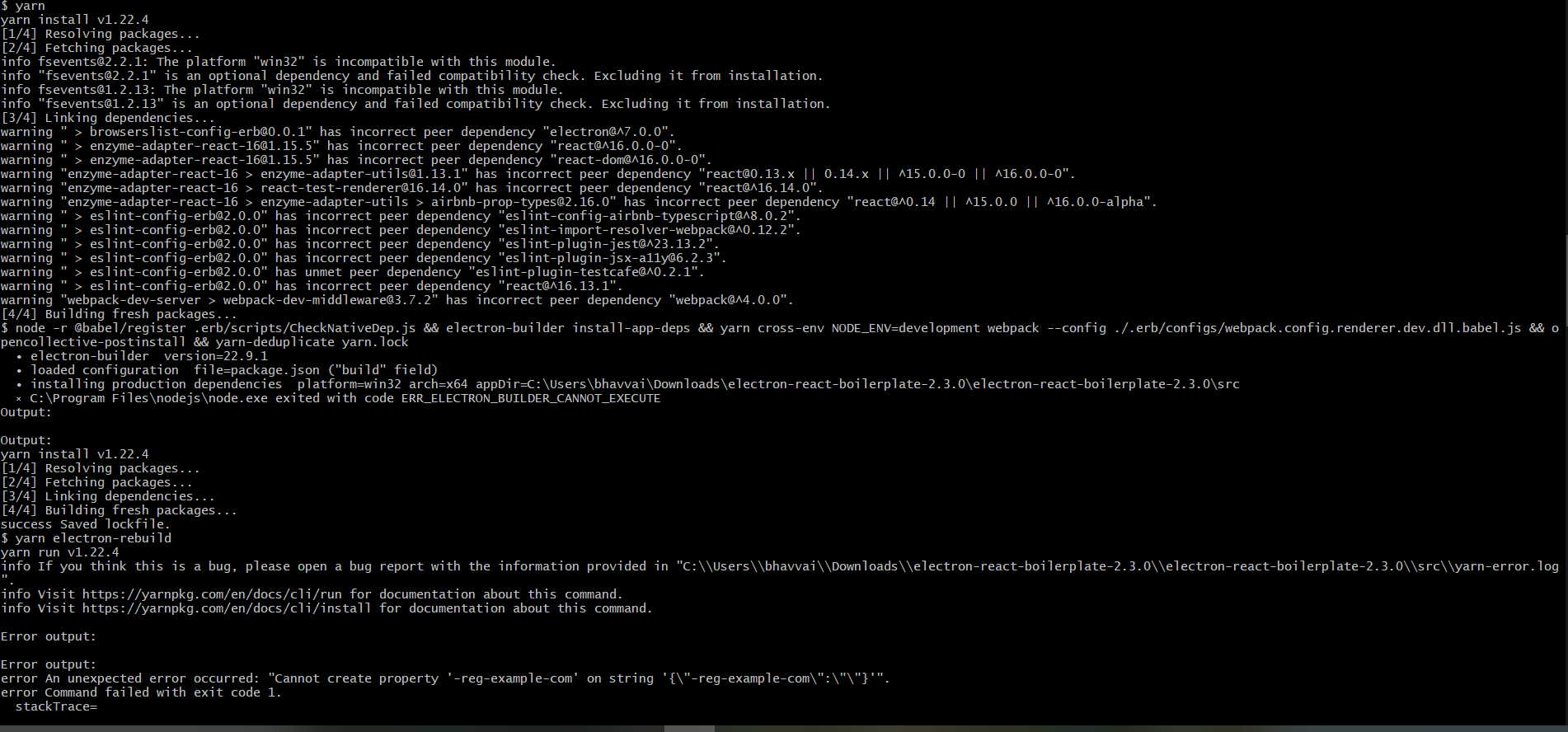 Cannot create property on string '{\"regexample