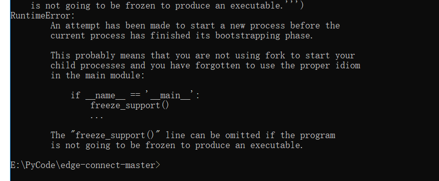 RuntimeError · Issue #84 · knazeri/edge-connect · GitHub