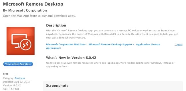 download microsoft remote desktop client for mac