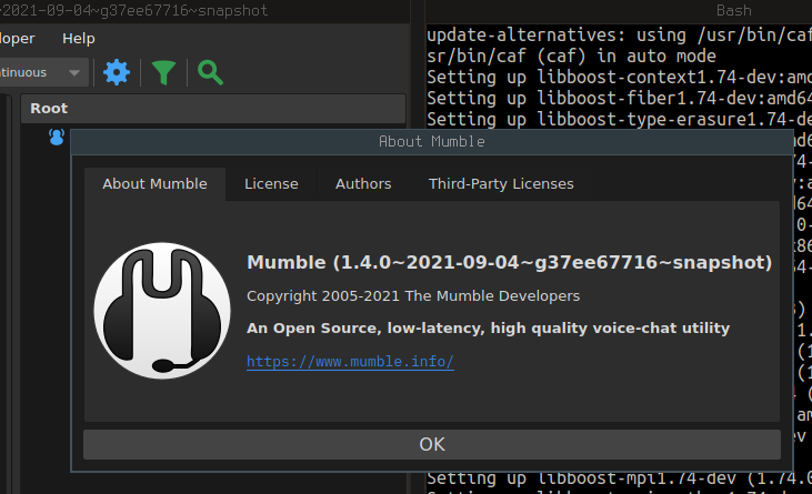 Mumble 1 3 4 1 Packaged In Debian 11 Is Barely Useable Issue 5300 Mumble Voip Mumble Github