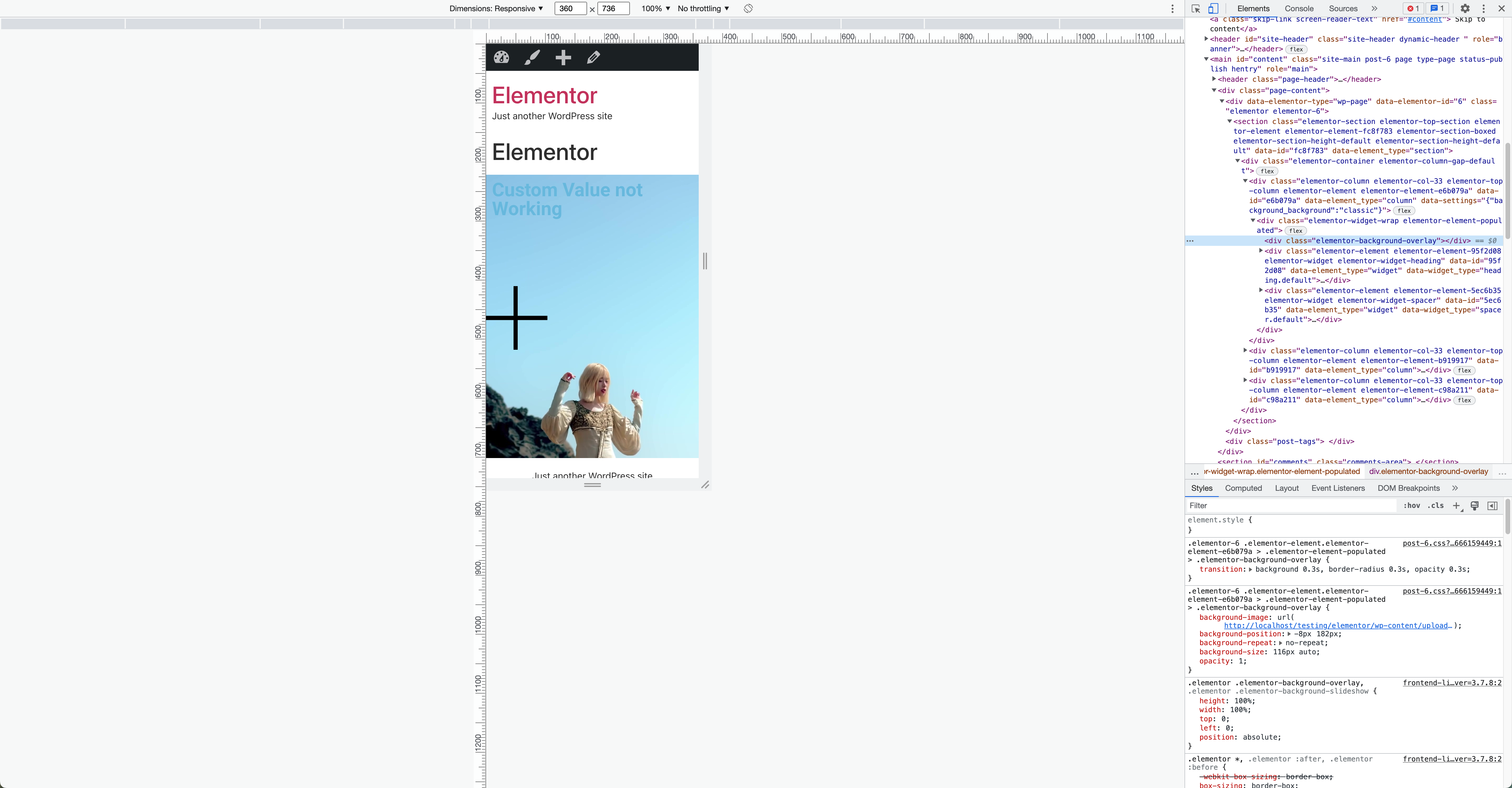 🔗 🐞 Bug Report: Background Overlay Custom Position not working for ...