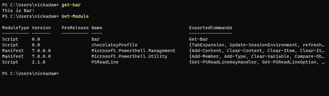 Install a powershell module locally · GitHub