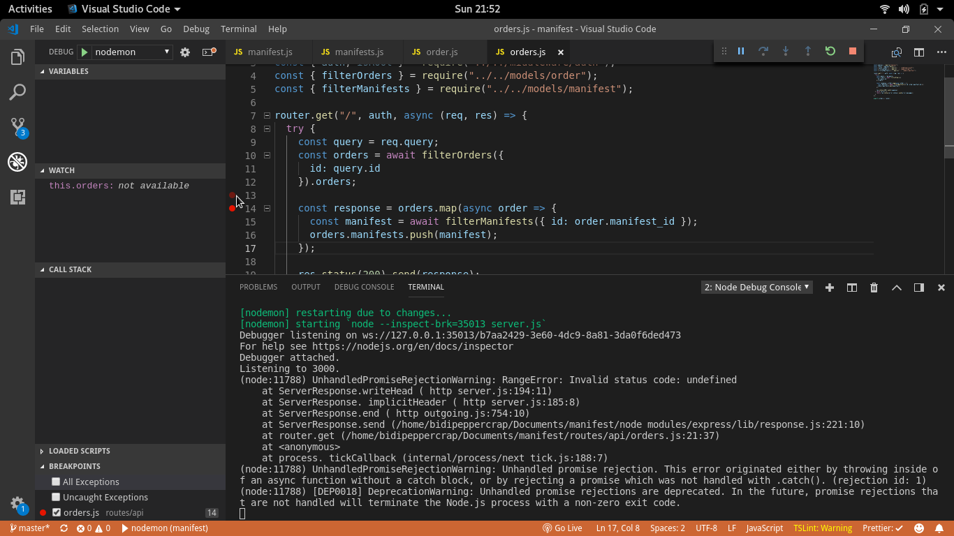 Duplicate breakpoint if blank lines clicked. · Issue #58770 · microsoft ...