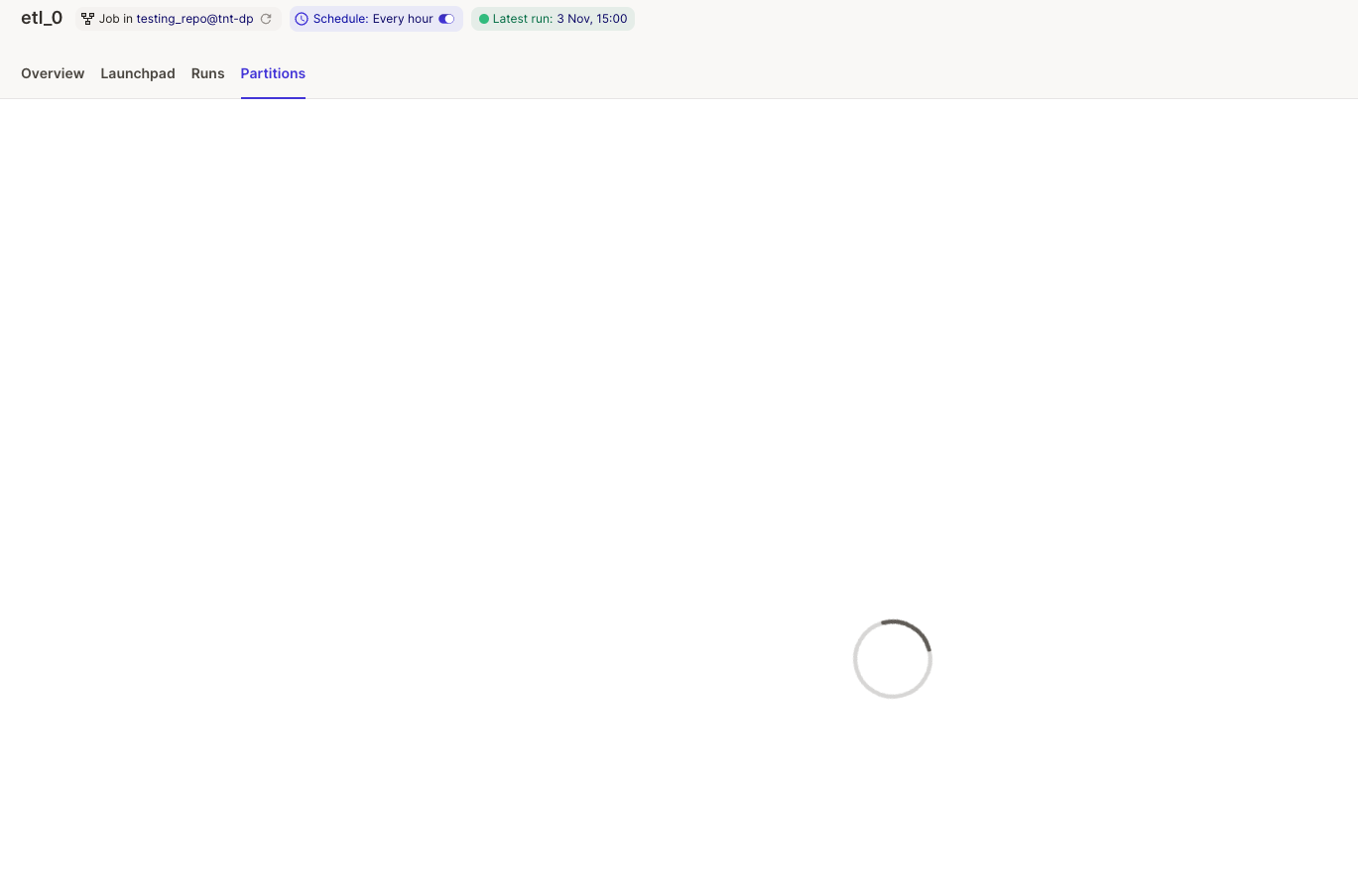 Very slow job partitions page in Dagit UI for jobs with a high number ...