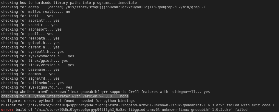 Cross compiling Python `libgpiod` for Raspberry Pi fails · Issue ...