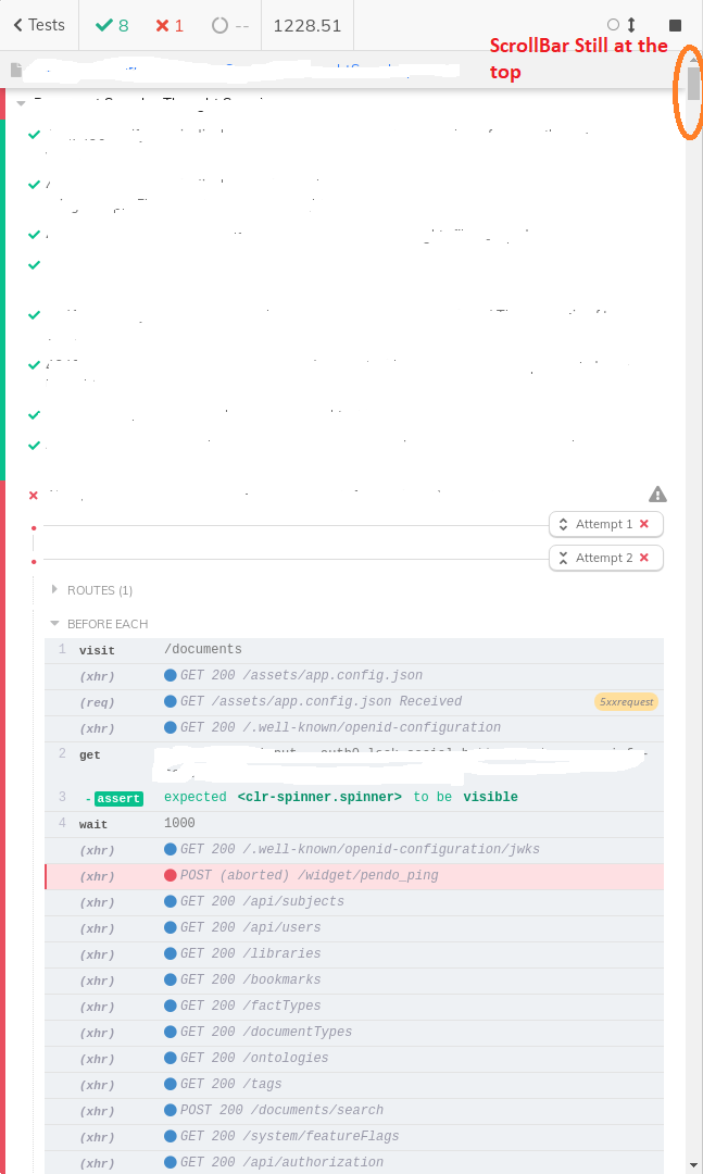 Scroll Bar not scrolling across the logs · Issue #17938 · cypress-io ...