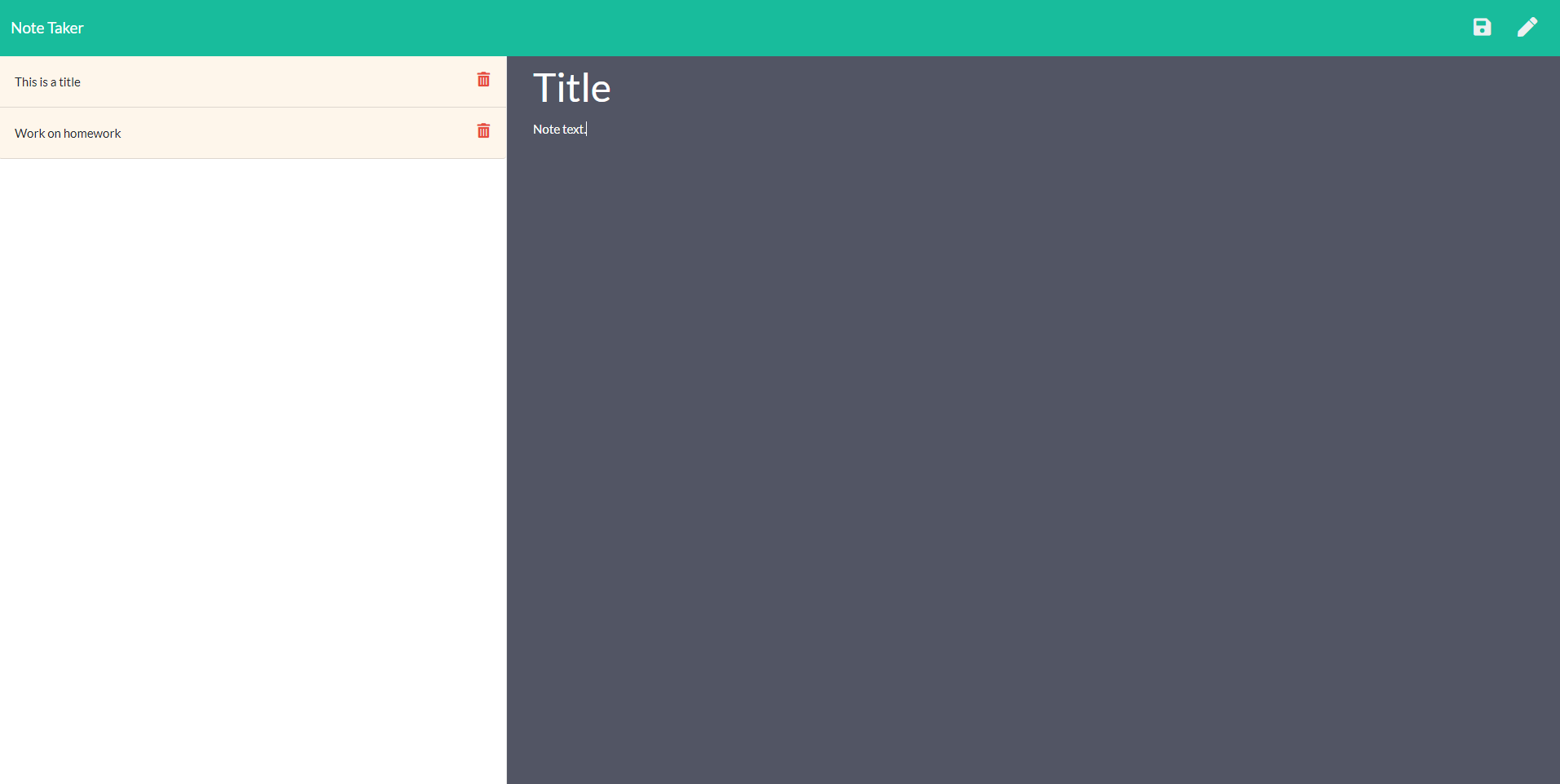 GitHub - Sharon1106/ExpressNotes: An express based, full stack web app