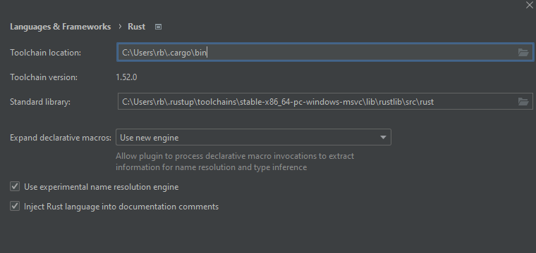 Broken org.rust.cargo.fetch.actual.stdlib.metadata since 1.52 · Issue ...