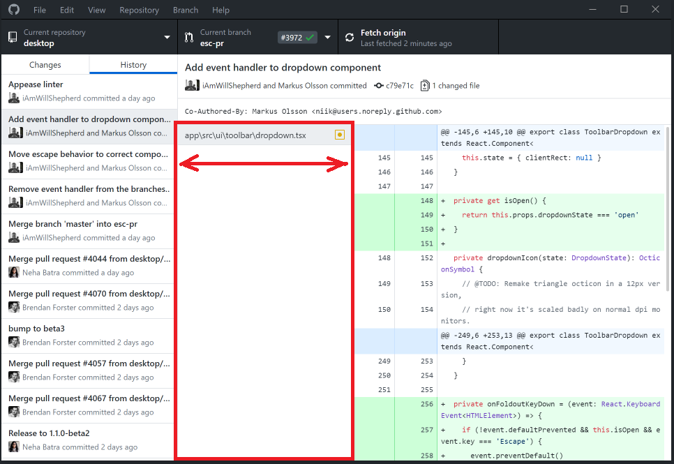 Ability to make the path element wider · Issue #10108 · desktop/desktop ...