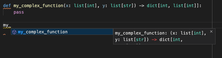 Function return type hidden / unnecessary scrolling · Issue #565 ...