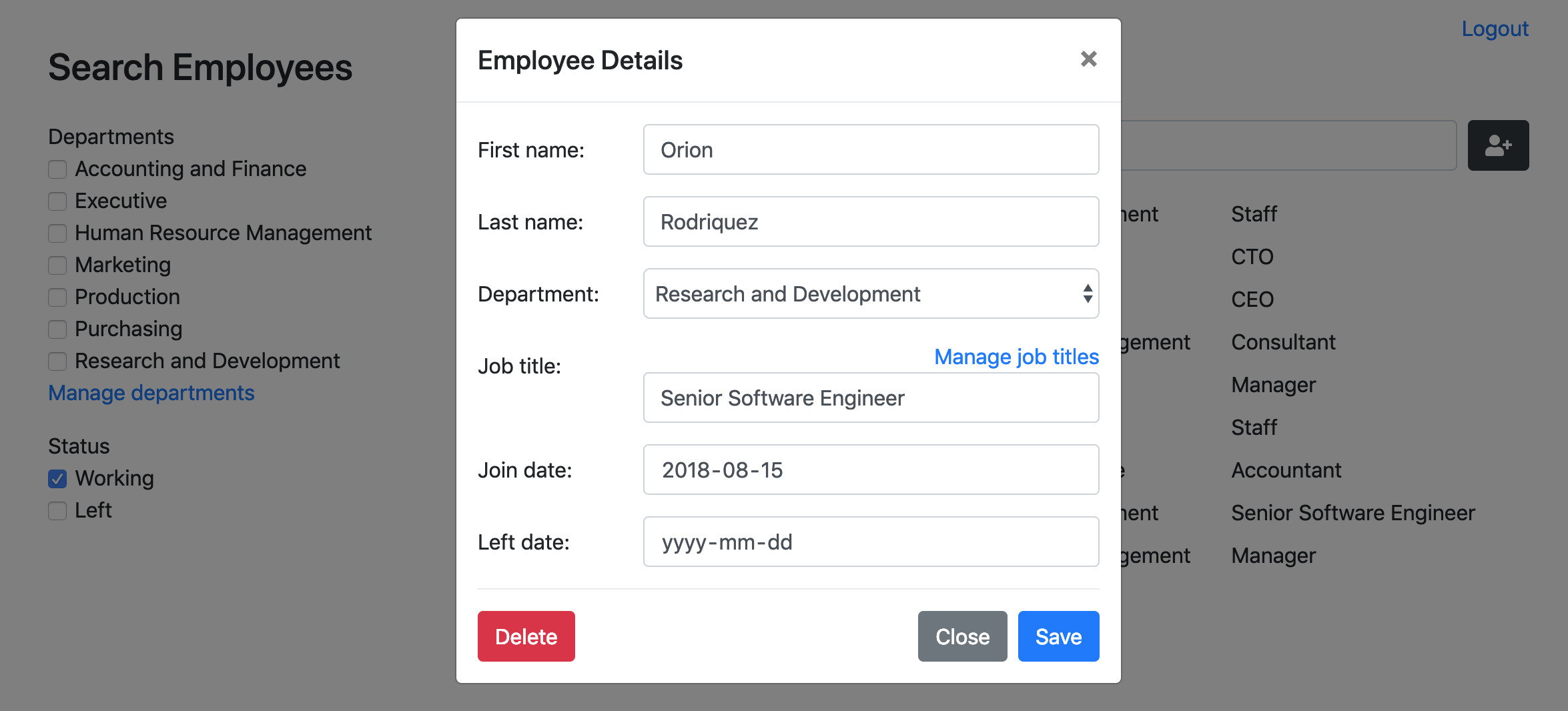 GitHub - rami6/HR-app: Back-end focused web app. Django REST Framework ...