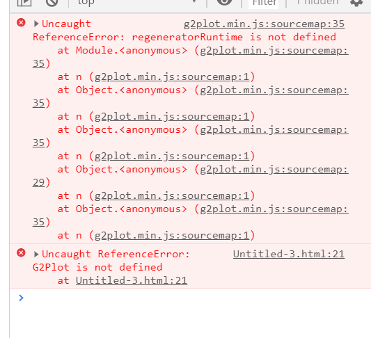 通过js引入，https://unpkg.com/@antv/g2plot@latest/dist/g2plot.js这个路径找不到 ...