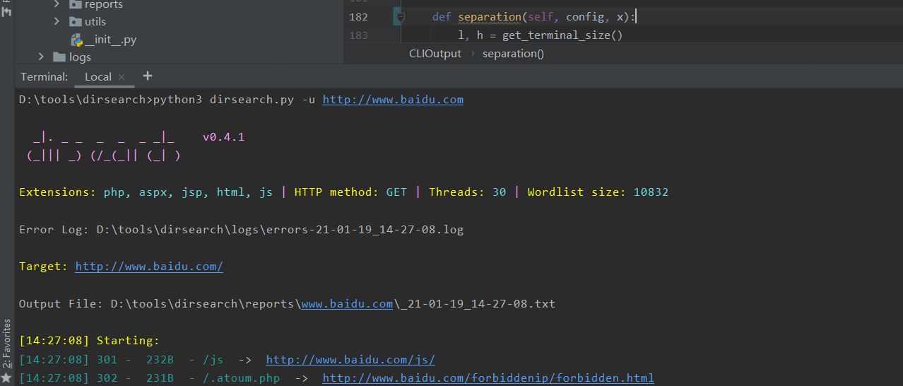 TypeError: separation() takes 2 positional arguments but 3 were given ...