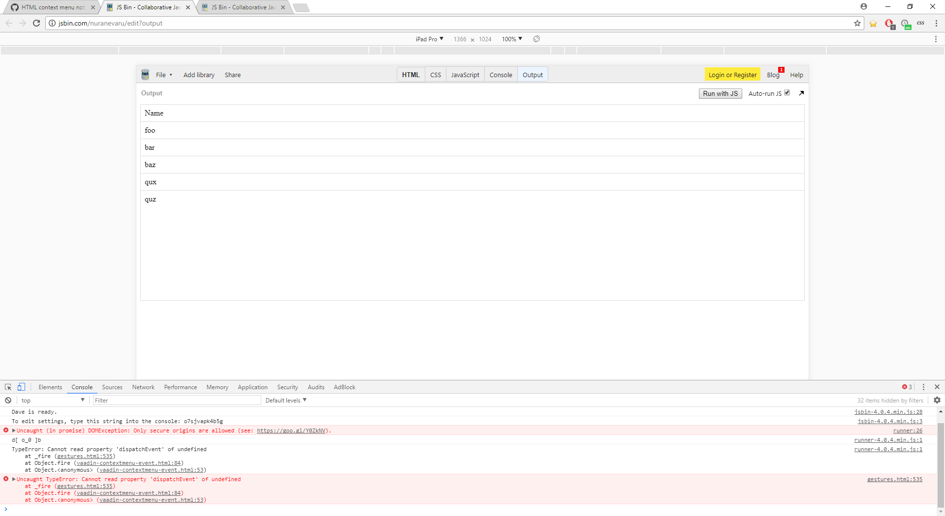 HTML context menu not working on mobile/touch · Issue #90 · vaadin ...