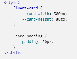 fix: Stock component (Card) styling not matching the demos/samples ...