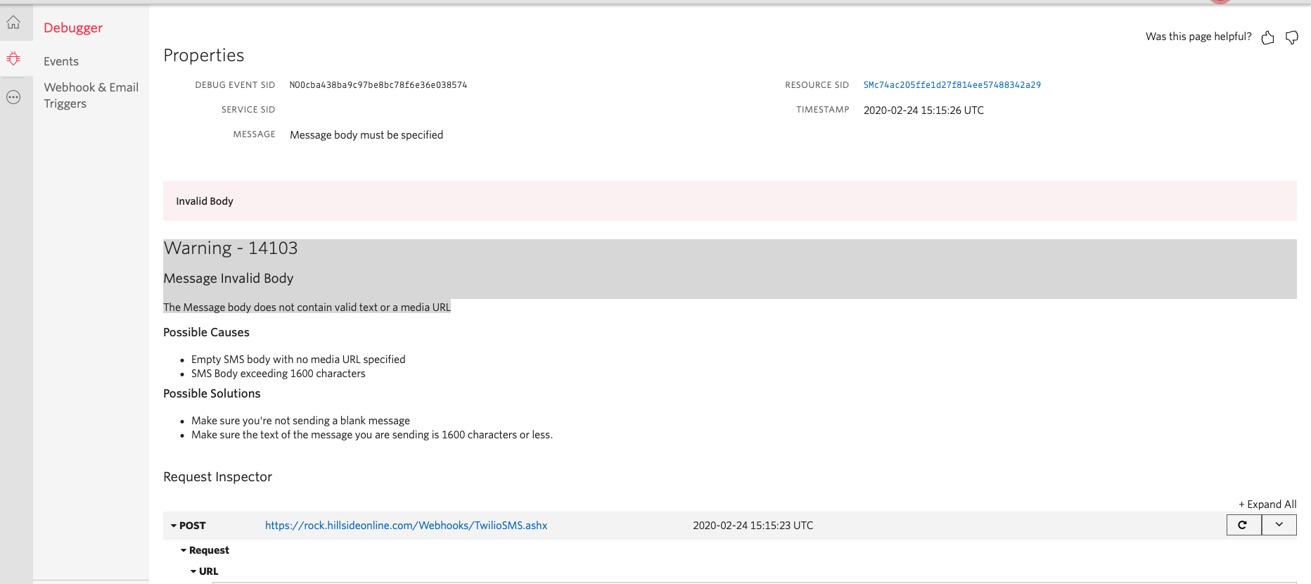 Twilio API Error · Issue #4123 · SparkDevNetwork/Rock · GitHub