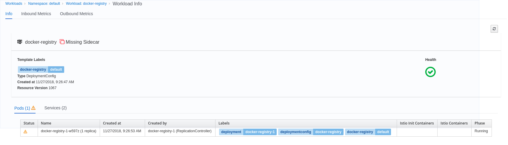 Improving sidecar location on details page · Issue #2398 · kiali/kiali ...