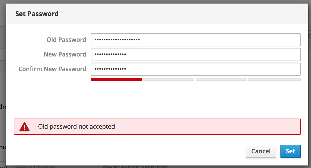 Incorrect Error Displayed When Password Cannot Be Changed Yet Due To System Policy Issue 10322 Cockpit Project Cockpit Github