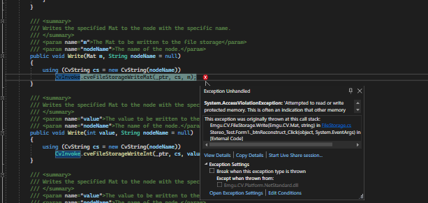 [BUG] · Issue #712 · emgucv/emgucv · GitHub