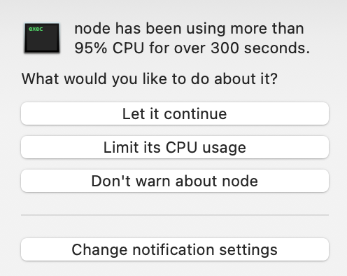 Abnormal high CPU usage for several minutes · Issue #689 · koush ...