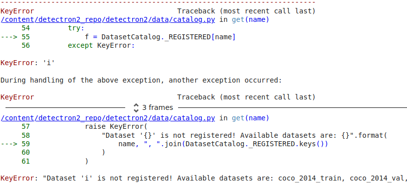 Getting annotation dicts after registering custom coco-format dataset ...