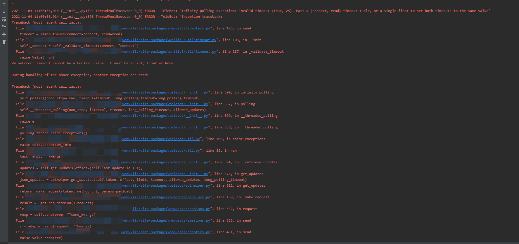 Something went wrong after the upgrade pyTelegramBotAPI-4.1.1 · Issue ...
