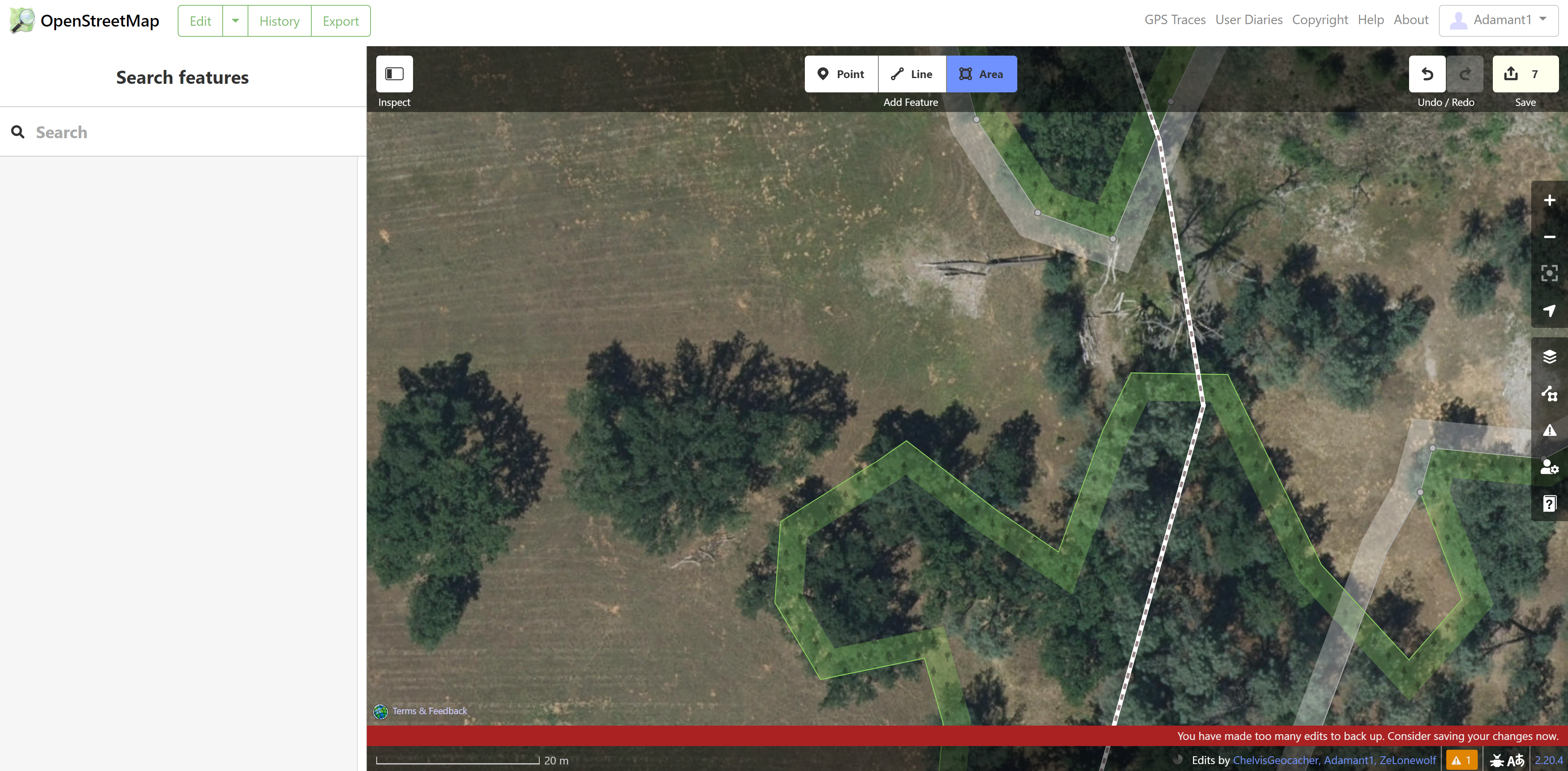 To many edits warning